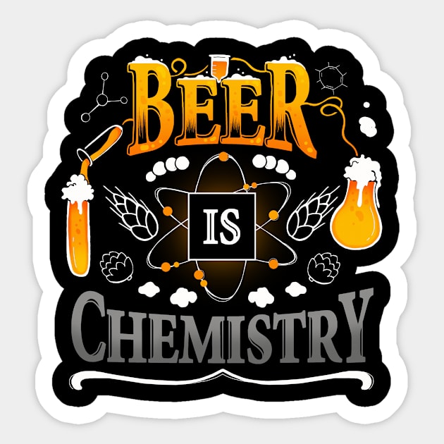 Beer is Chemistry Sticker by Vallina84